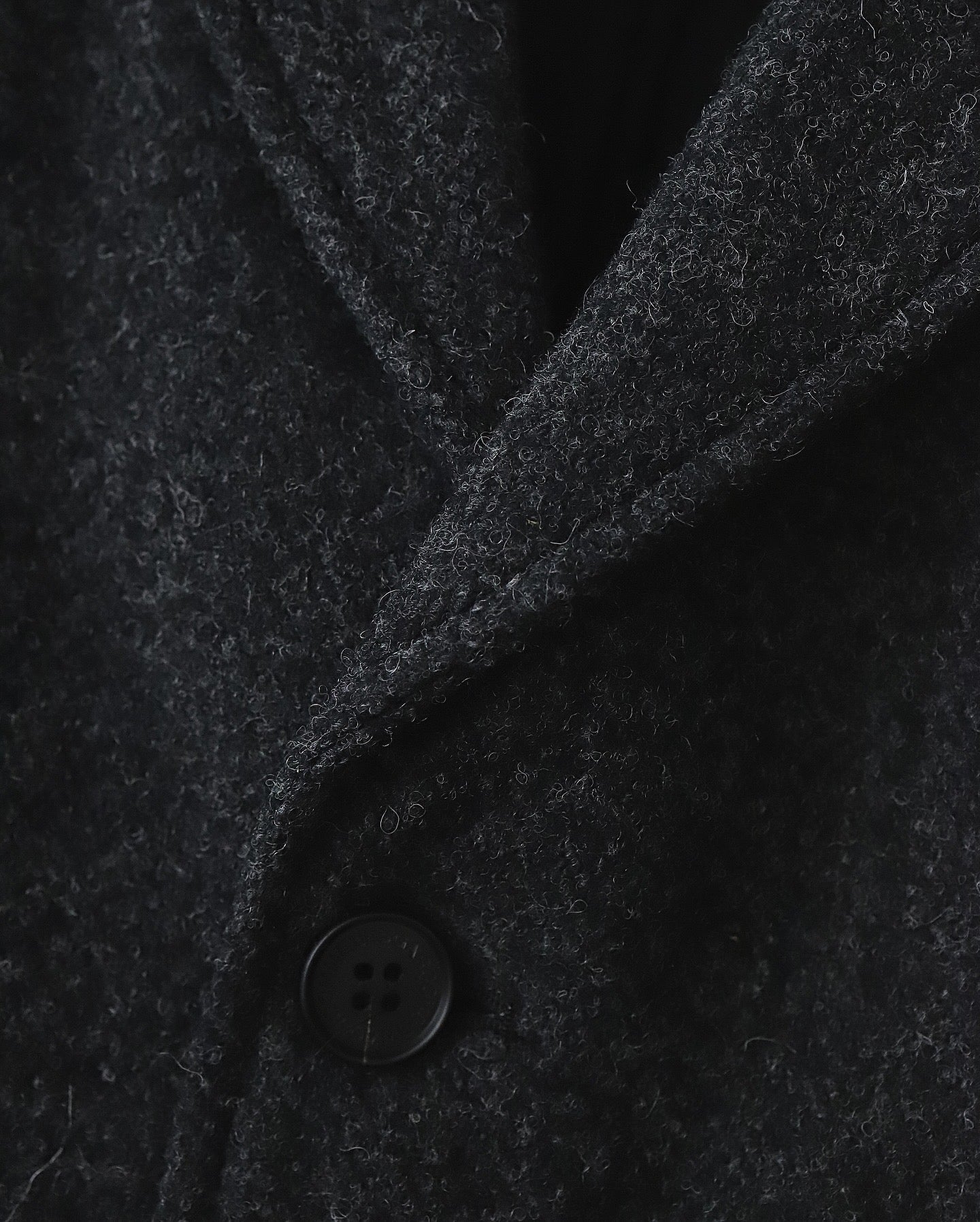 WOOL TWEED HERRINGBONE 3B QUILTED LINING JACKET