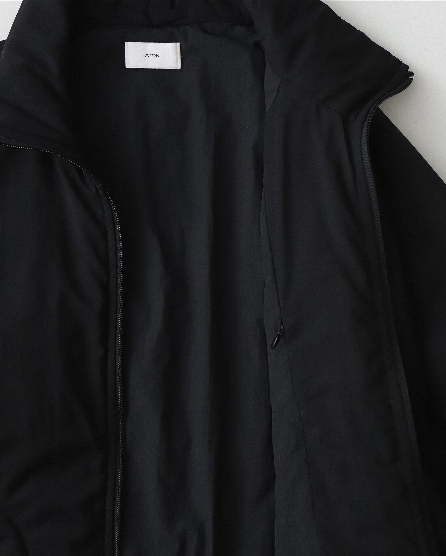 MAT AIRY NYLON WOOL PADDED STAND JACKET