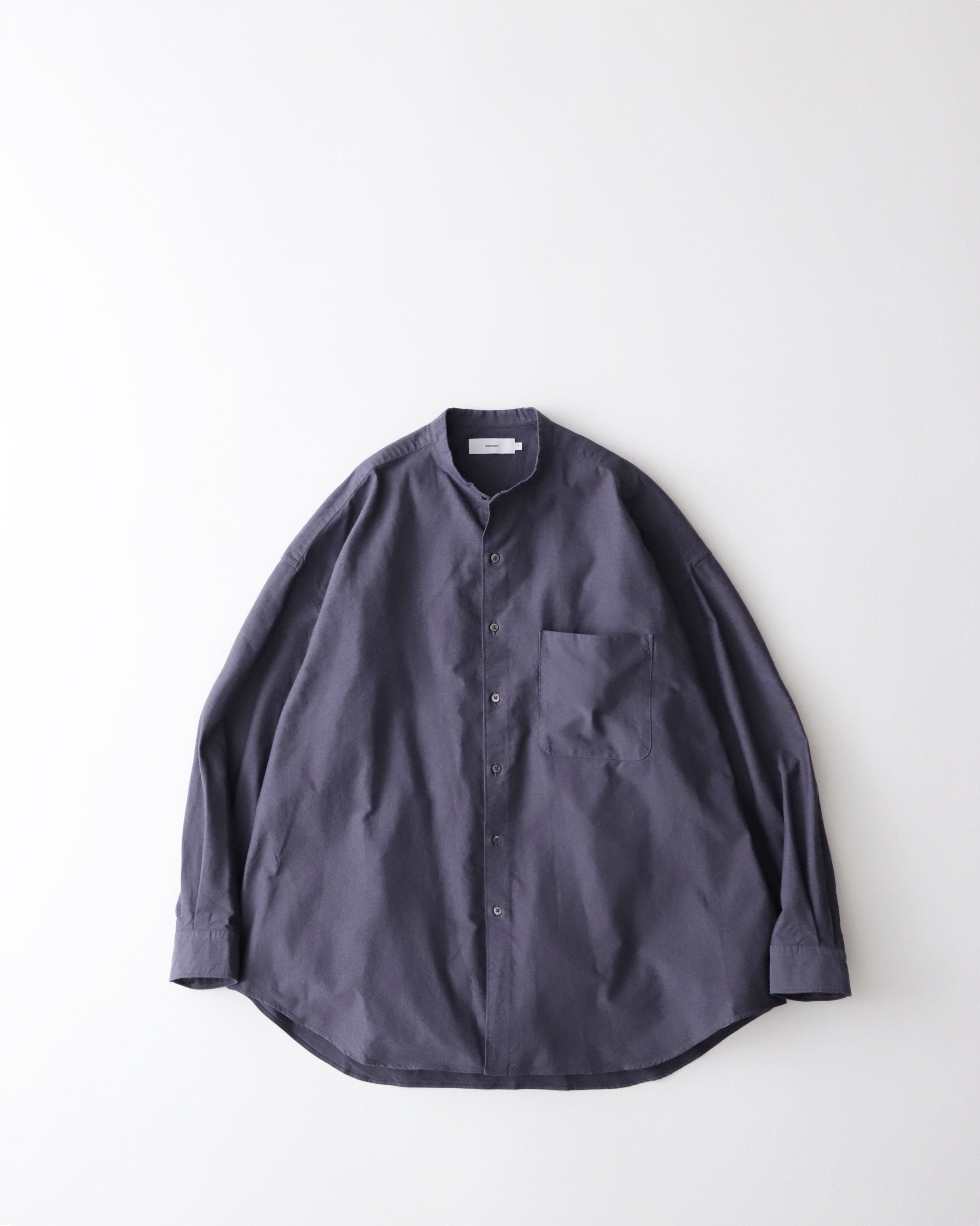 OXFORD OVERSIZED BAND COLLAR SHIRT