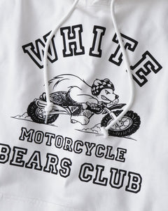 WHITE MOTORCYCLE BEARS CLUB HOODIE