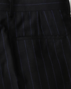 DOUBLE PLEATED SHORT TROUSERS / Dormeuil