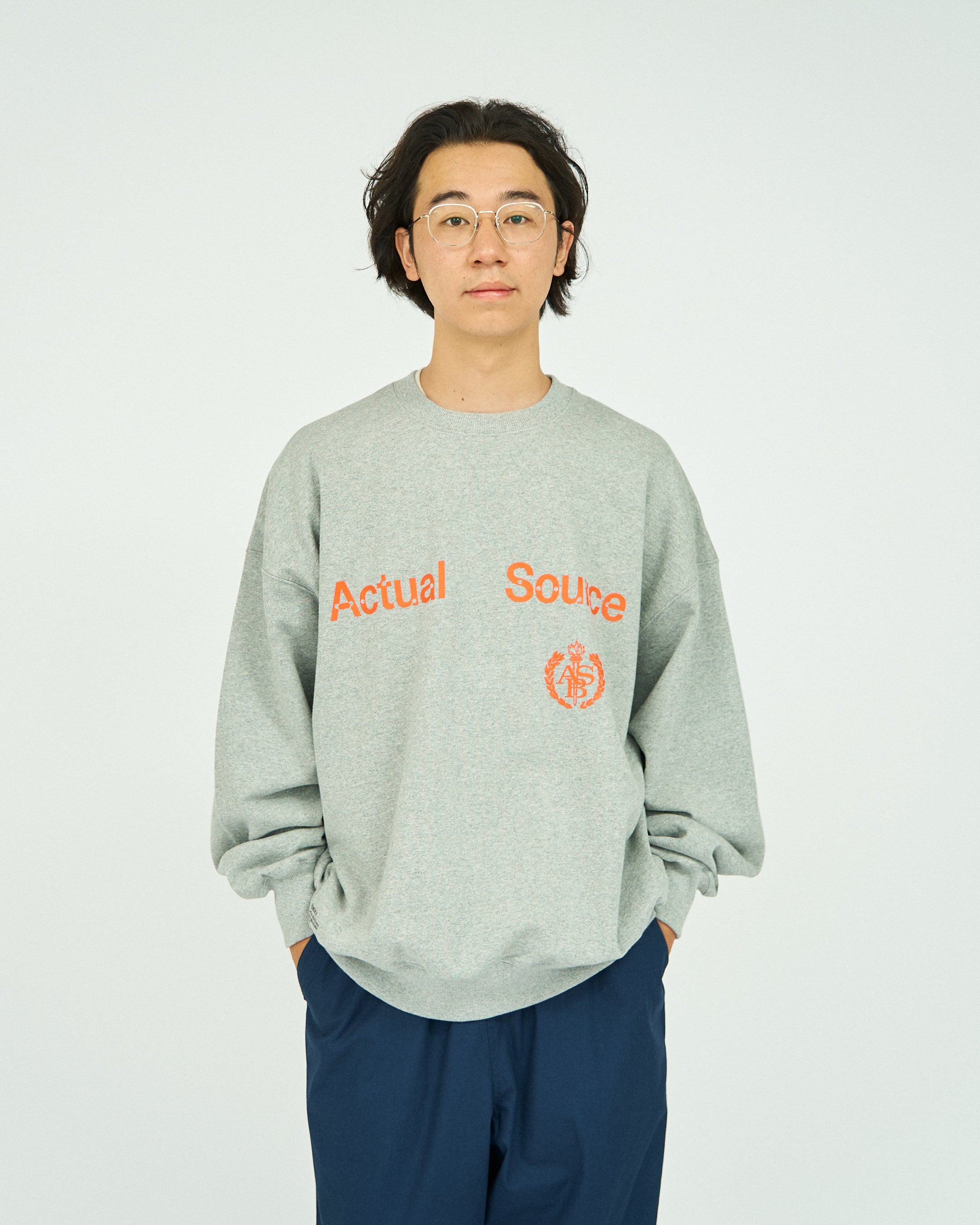 AS×FS LIGHT OZ CREW NECK SWEAT “COLLEGE”