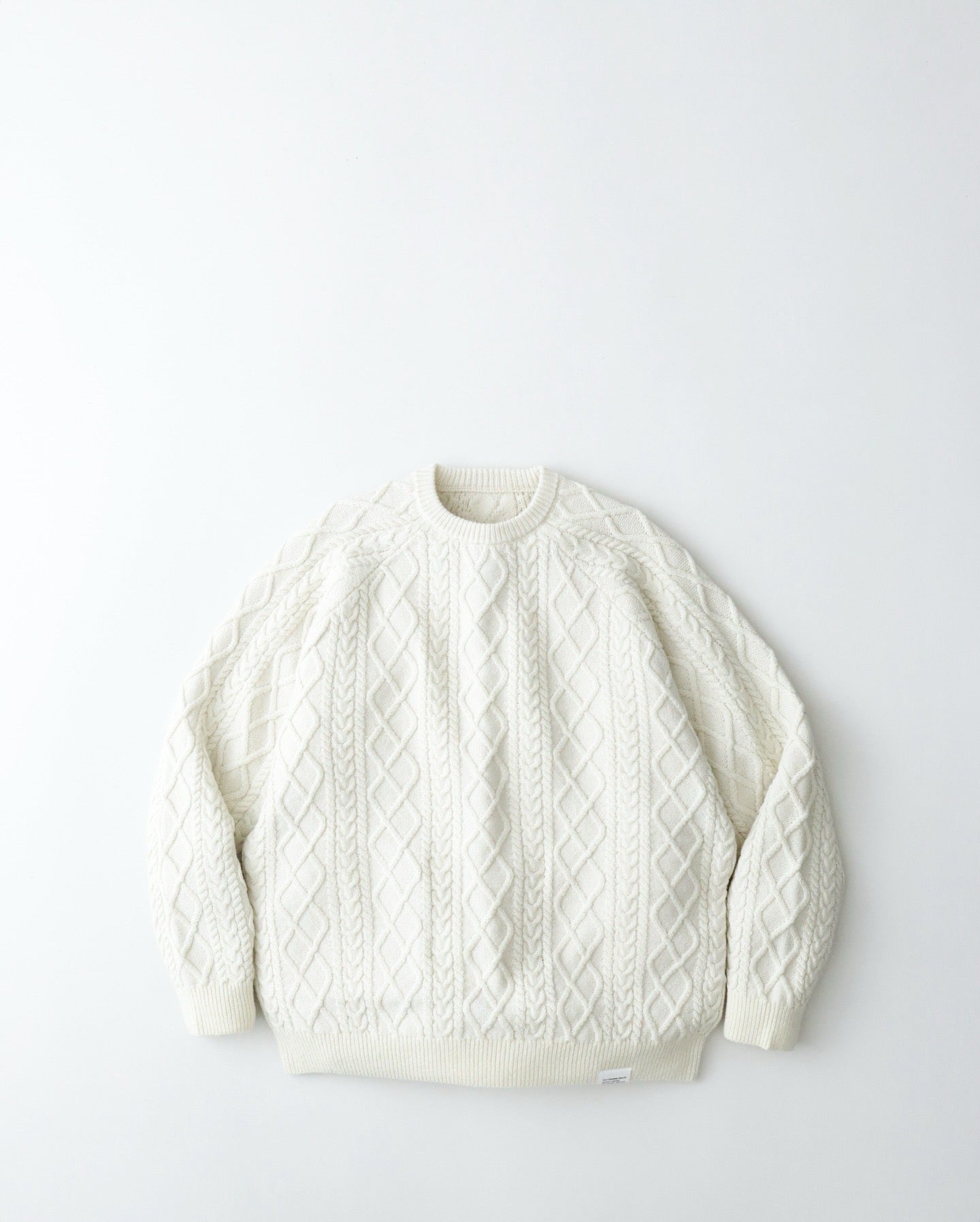 SHETLAND WOOL x SOLOTEX® TECH FISHERMAN SWEATER
