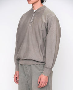 VINTAGE HALF ZIP RIB COLLAR SWEATSHIRT