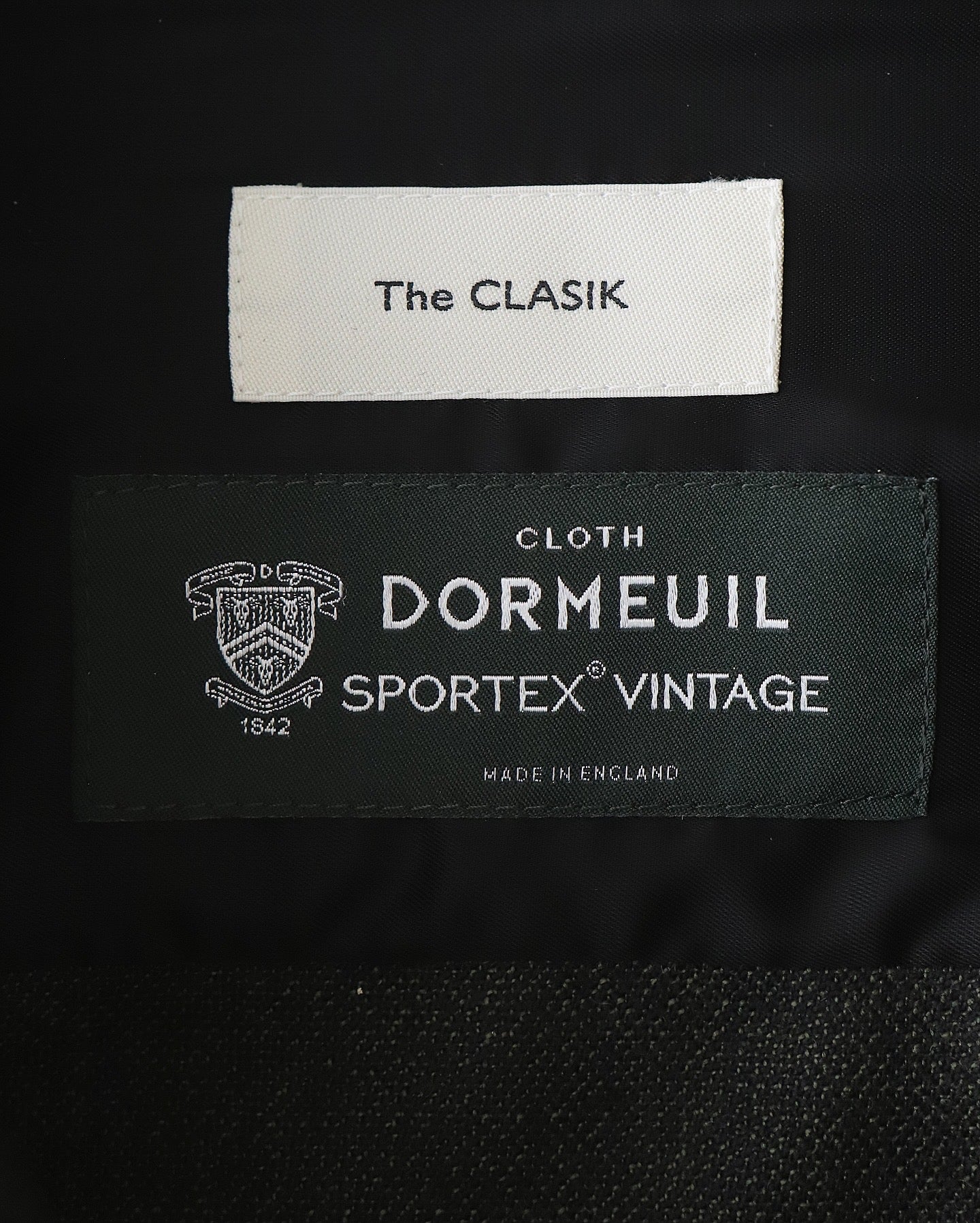 COLLARLESS OVER SHIRTS｜DORMEUIL VINTAGE SPORTEX