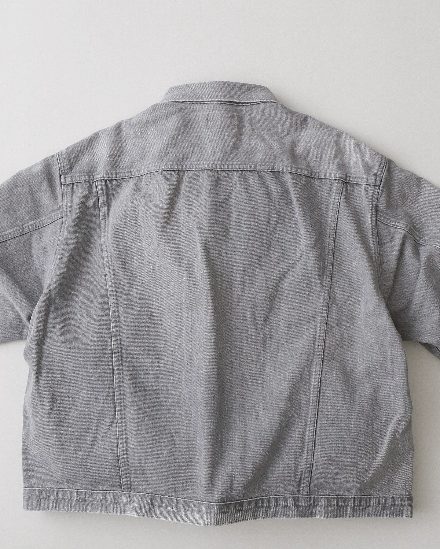 UNLIKELY TIME TRAVEL TRUCKER JACKET GRAY DENIM