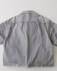 UNLIKELY TIME TRAVEL TRUCKER JACKET GRAY DENIM