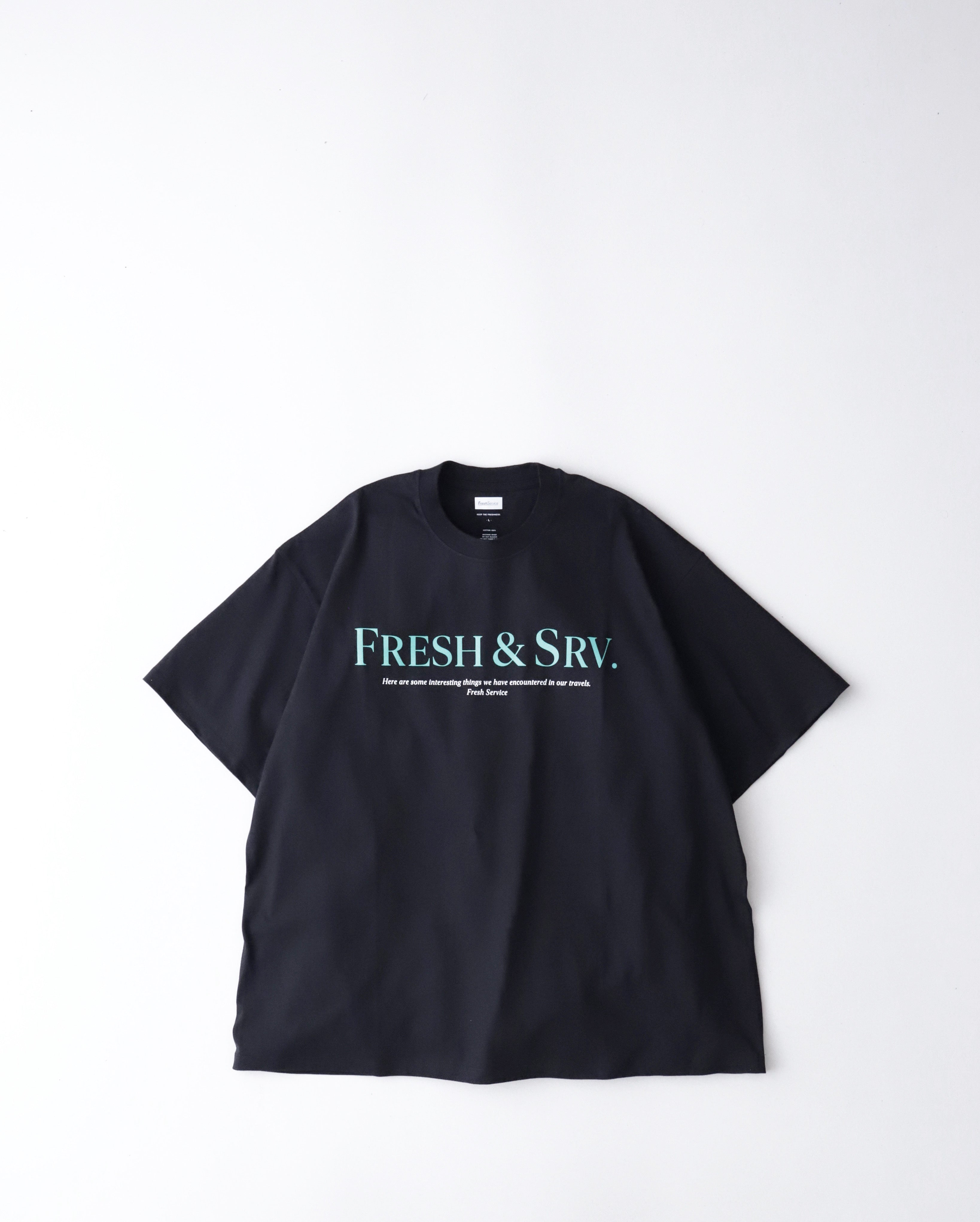 CORPORATE PRINTED S/S TEE ”FRESH＆SRV.”