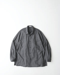 TWIST WOOL WASHER OVERSIZED SHIRT
