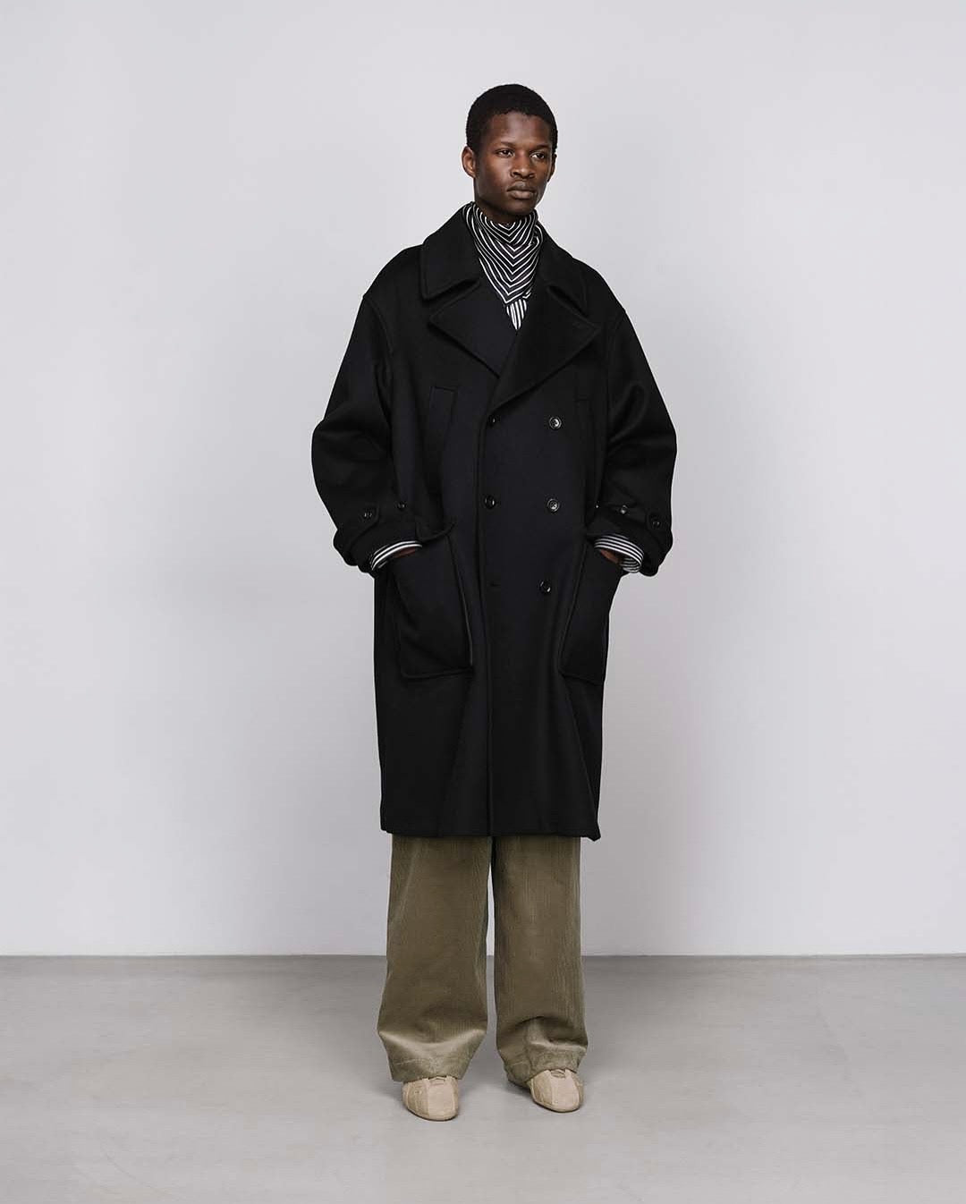 SUVIN CORDUROY WIDE STRAIGHT TROUSERS