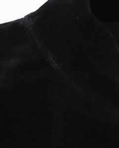 COMPACT VELOUR MOCK NECK