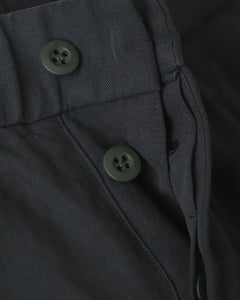 COTTON LINEN VOILE TWO TUCKED EASY PANTS