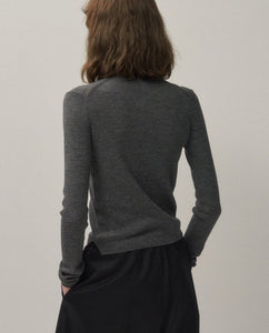 RAMIE WOOL RIB｜RIB MOCKNECK SWEATER（WOMEN）