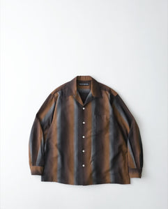 WACKO MARIA OMBRE STRIPE OPEN COLLAR SHIRT – NCNR ONLINE STORE