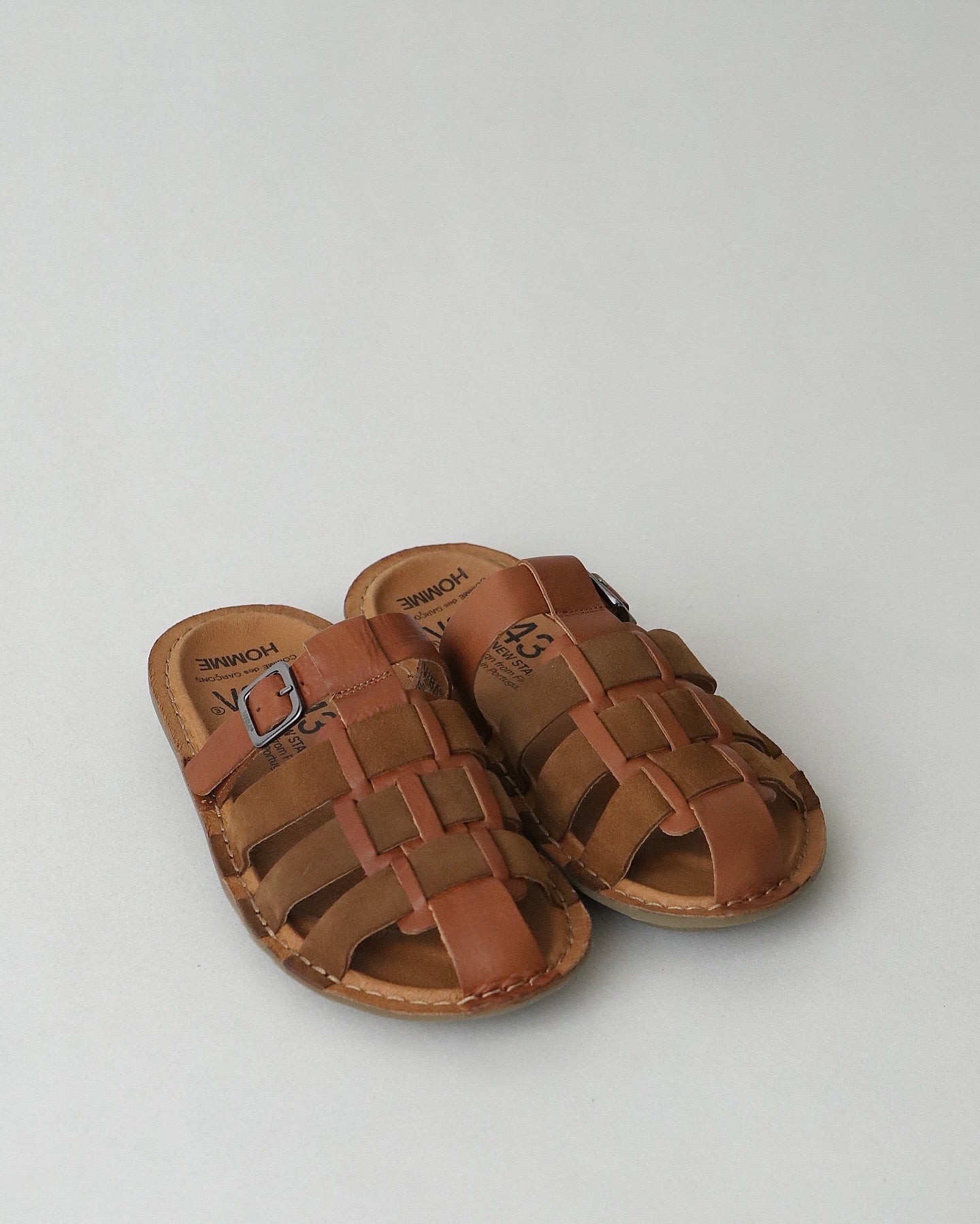 COMME des GARCONS HOMME VIBAE LEATHER STRAP SANDAL｜STEER SMOOTH