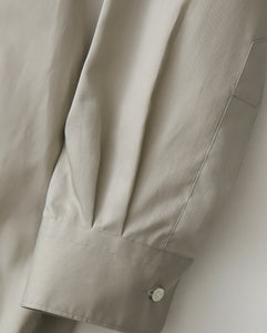 SILICON POPLIN OVERSIZED REGULAR COLLAR SHIRT
