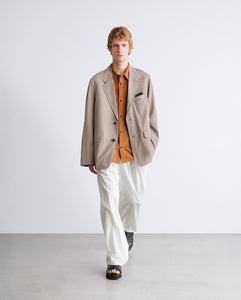 Graphpaper COW NUBUCK LEATHER L/S OVERSIZED REGULAR COLLAR SHIRT