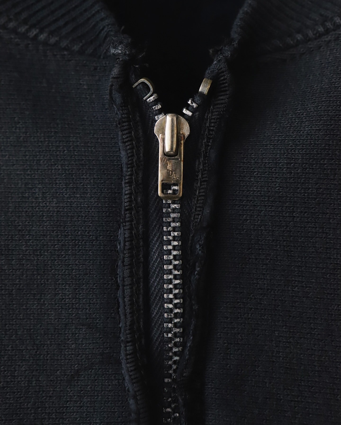 VINTAGE HALF ZIP RIB COLLAR SWEATSHIRT