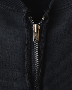 VINTAGE HALF ZIP RIB COLLAR SWEATSHIRT