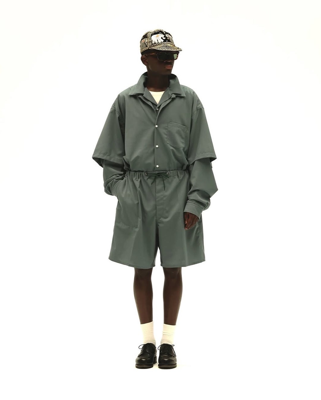 RE-ENGINEERED OVERSHIRT SHORT SLEEVE MINT GREEN