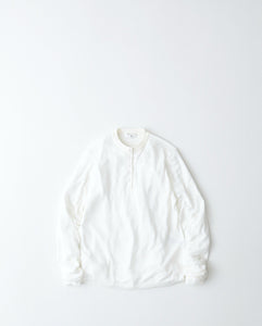 SILK BLENDED CIRCULAR RIB HENRYNECK SWEATER（WOMEN）
