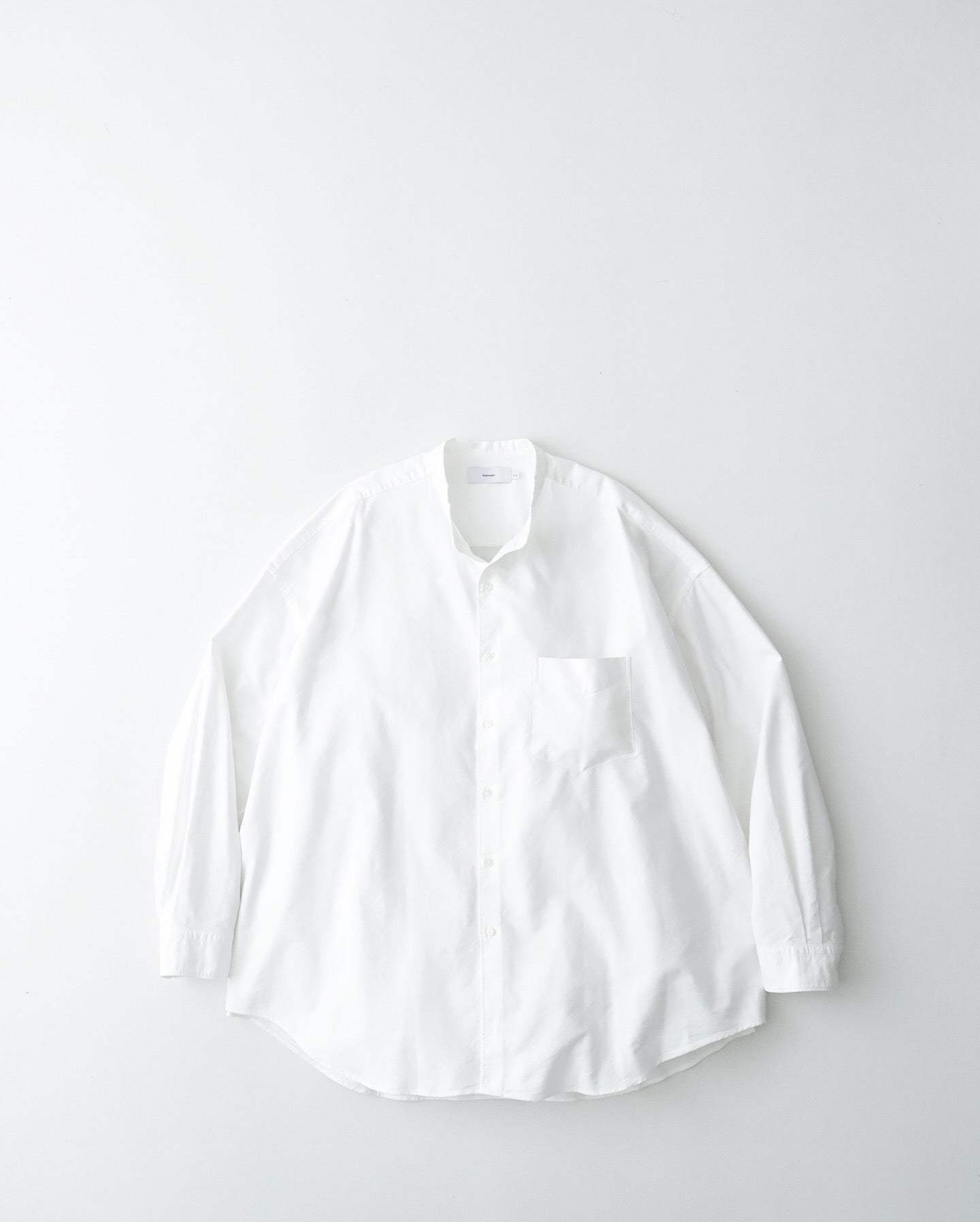Graphpaper OXFORD OVERSIZED BAND COLLAR SHIRT – NCNR ONLINE STORE