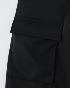 LIGHT DOESKIN WIDE CARGO TROUSERS