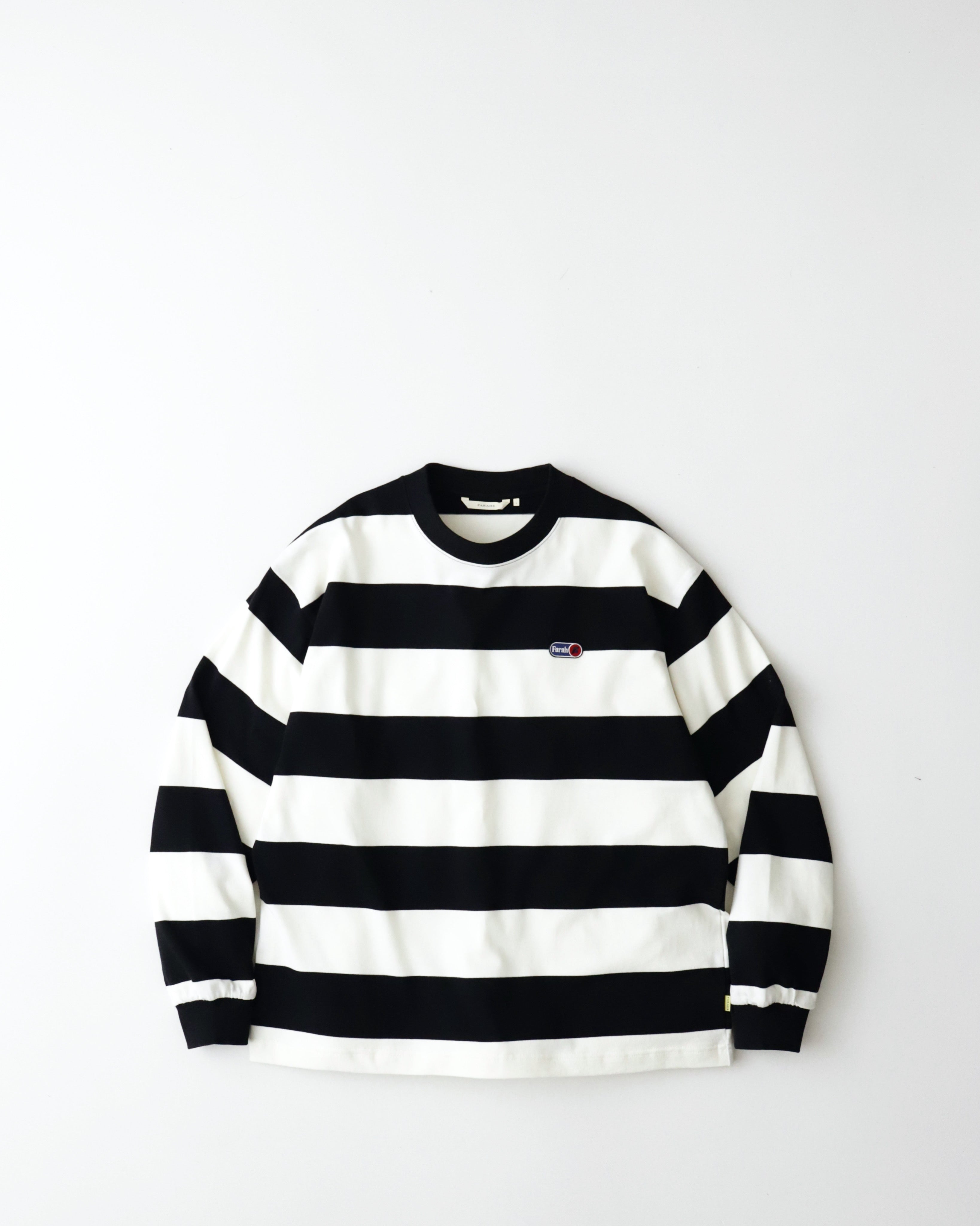 WIDE STRIPED L/S TEE