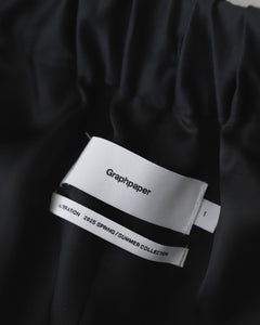 SILICON POPLIN TWO TUCK EASY PANTS