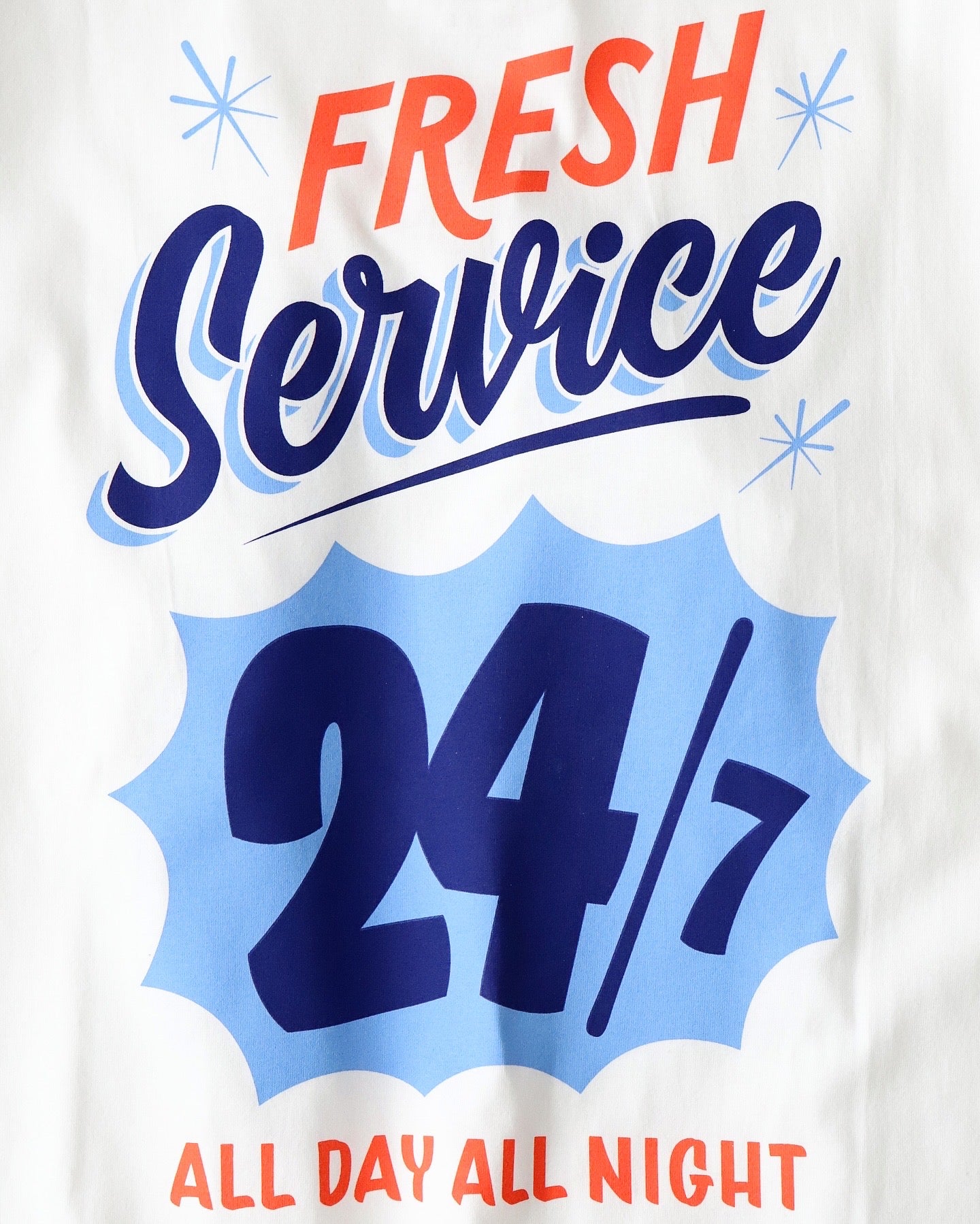 CORPORATE PRINTED S/S TEE “ALL DAY ALL NIGHT”