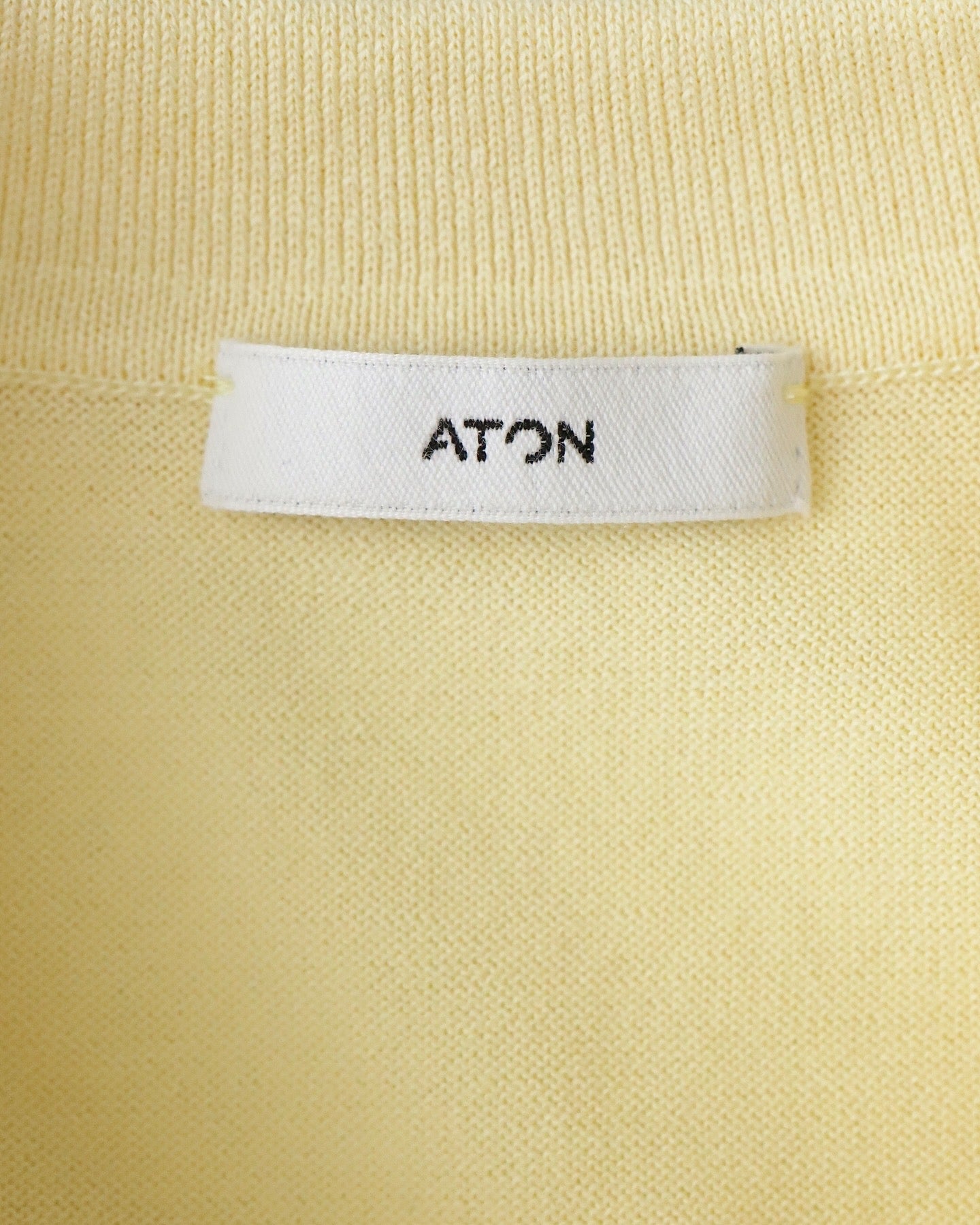 COTTON WASHI KNIT HALF SLEEVE POLO SWEATER