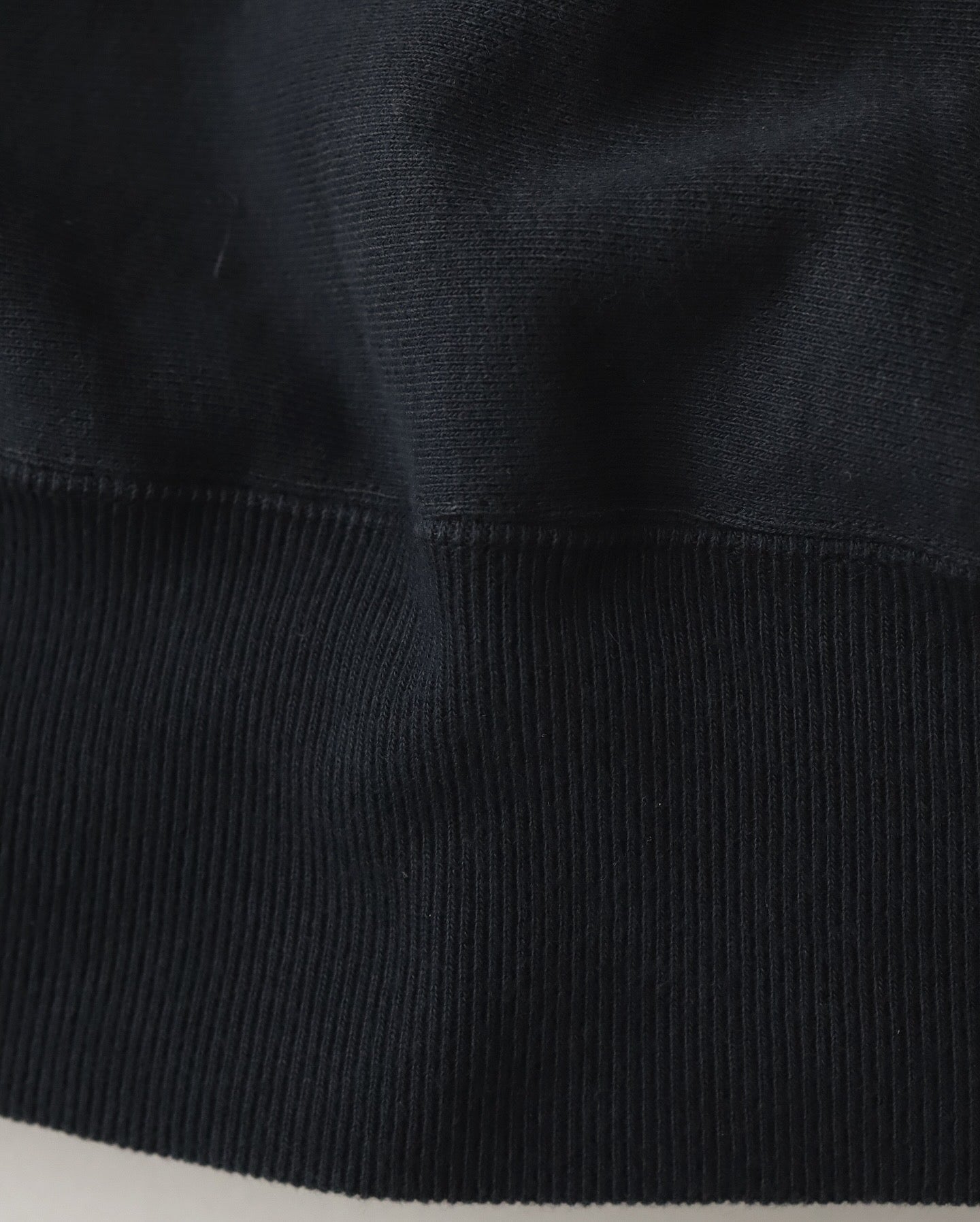 VINTAGE HALF ZIP RIB COLLAR SWEATSHIRT