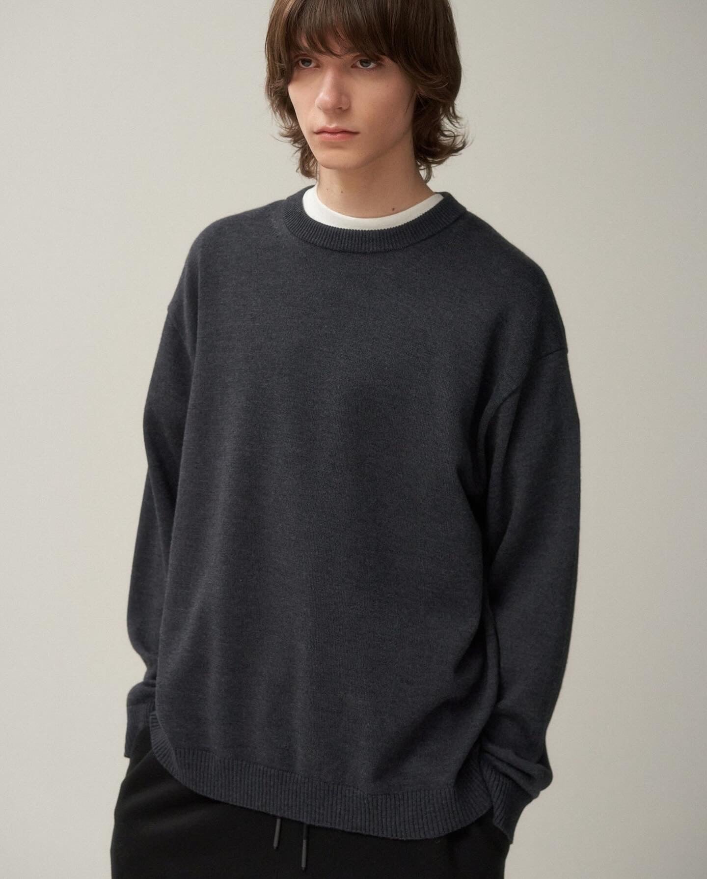 WOOL WASHI CREWNECK SWEATER