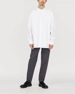 HIGH COUNT BAND COLLAR SHIRT