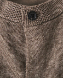 GARMENT DYED CASHMERE SILK CREWNECK CARDIGAN（WOMEN）