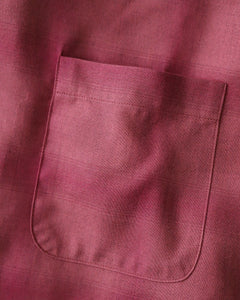 CHECK OPEN COLLAR SHIRT