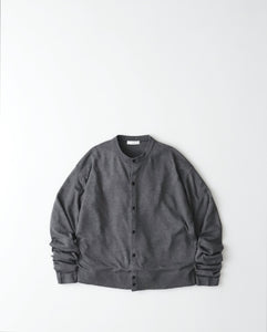 GARMENT DYED CASHMERE SILK CREWNECK CARDIGAN（WOMEN）