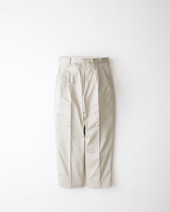 DOUBLE PLEATED CHINO TROUSERS