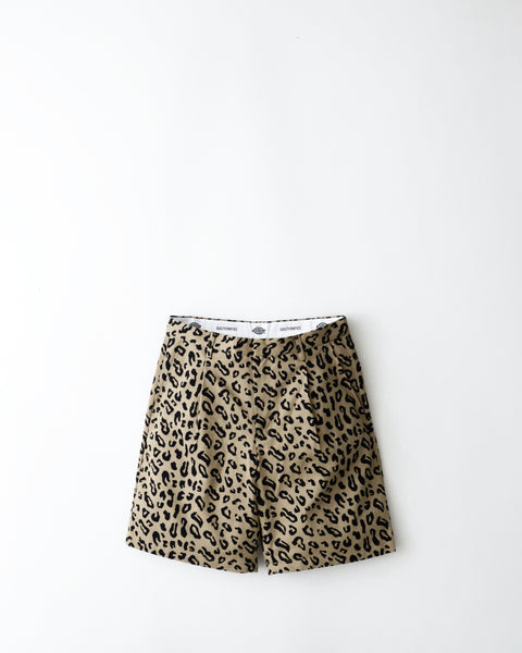 WACKO MARIA DICKIES / LEOPARD PLEATED SHORT TROUSERS – NCNR ONLINE