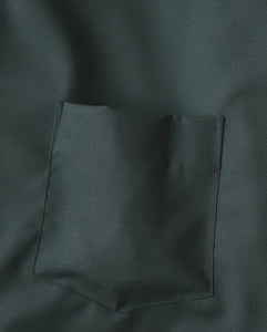 TECHNO WOOL TROPICAL OVERSIZED BAND COLLAR SHIRT