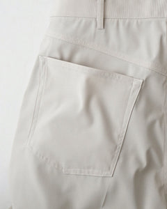 SEMI DULL OXFORD WIDE TROUSERS