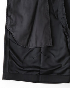 DOUBLE PLEATED SHORT TROUSERS / Dormeuil