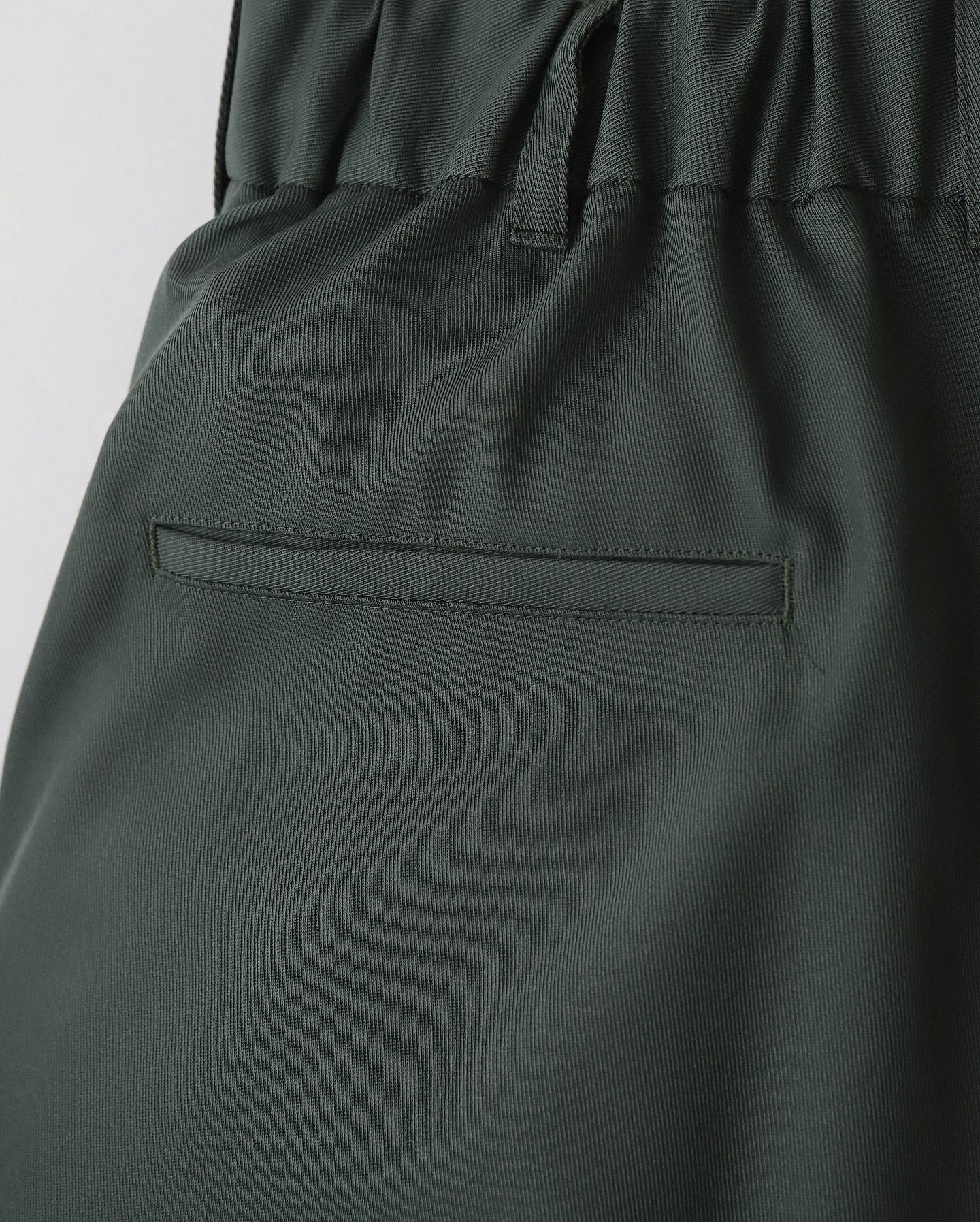TECHNO WOOL NYLON TWO TUCK WIDE PANTS（WOMEN）