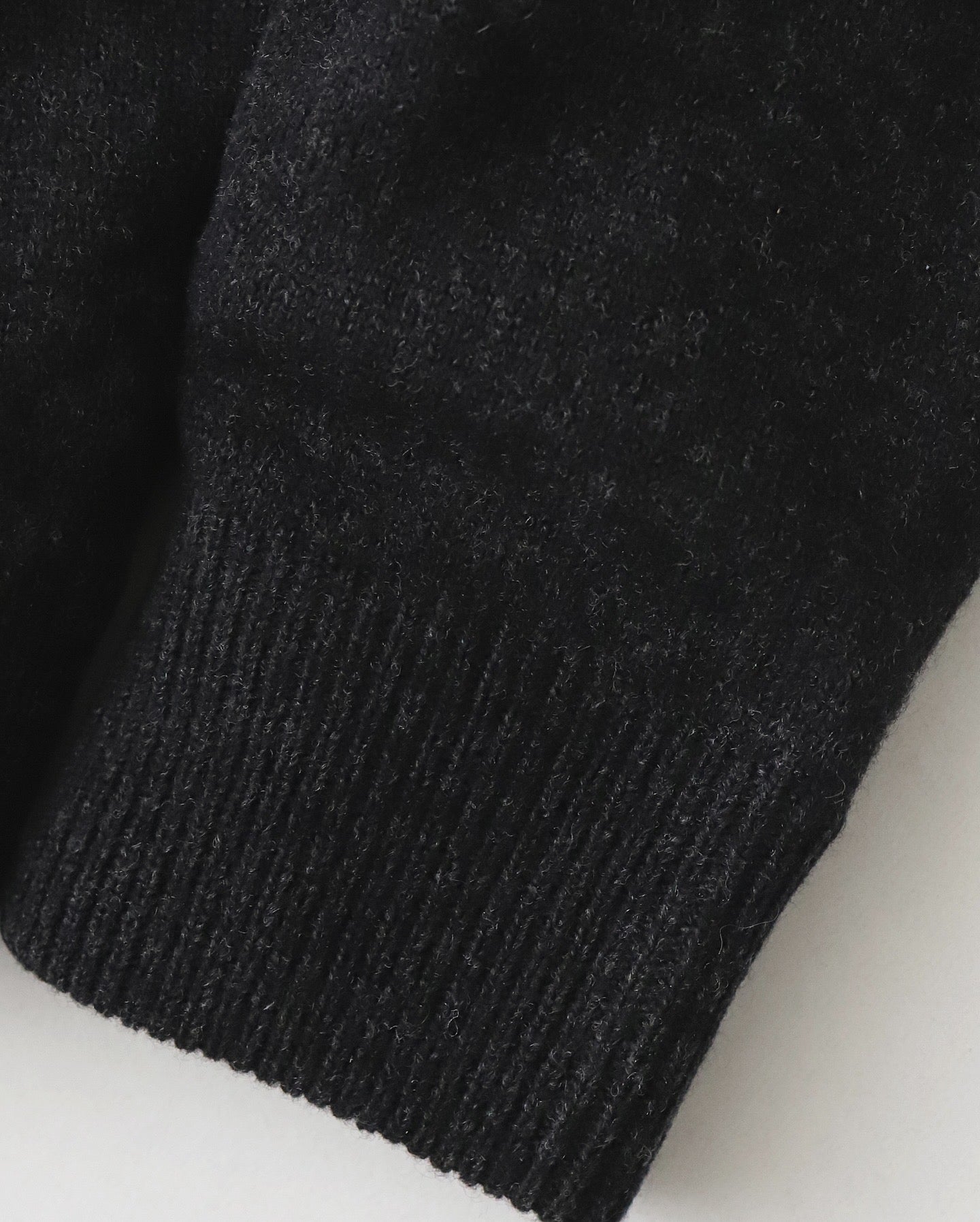 ZIP CREW NECK CARDIGAN｜LAMS WOOL PLAIN KNITTED