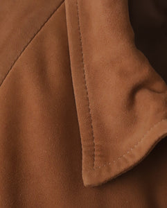 GOAT SUEDE ZIP UP BLOUSON
