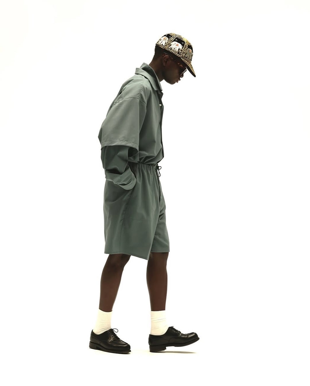 RE-ENGINEERED OVERSHIRT SHORT SLEEVE MINT GREEN