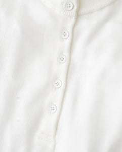 SILK BLENDED CIRCULAR RIB HENRYNECK SWEATER（WOMEN）