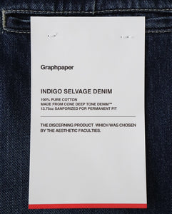 SELVAGE DENIM TWO TUCK PANTS
