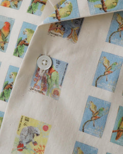 VINTAGE BIRDS STAMPS SHIRTS