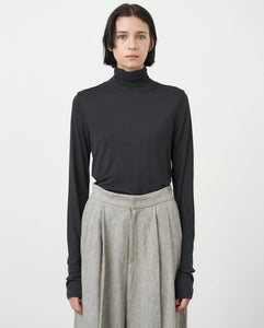 MODAL SILK JERSEY TURTLENECK